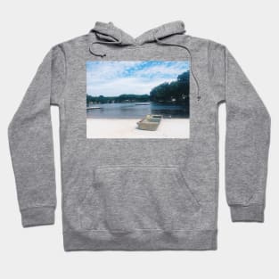 Summer Day Lakeside Boat Hoodie